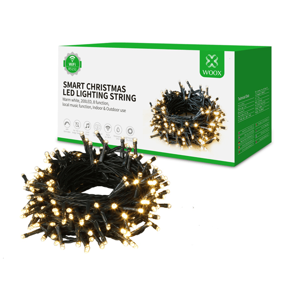 WOOX R5151 Smart LED Χριστουγεννιάτικα Λαμπάκια, Θερμό Λευκό | Woox| Image 2