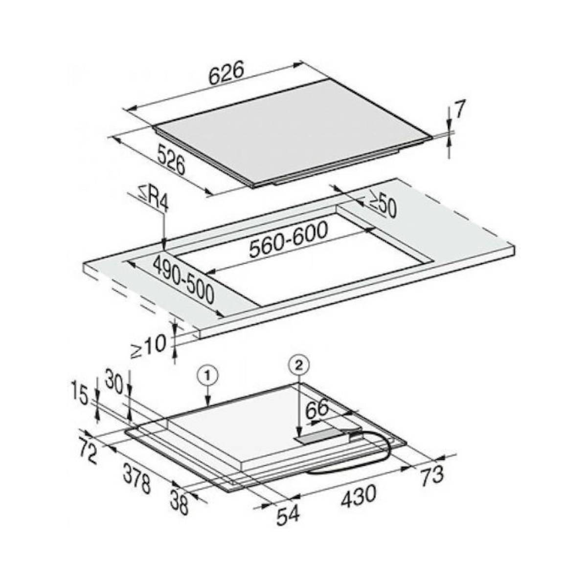 MIELE KM 7466 FR Επαγωγική Εστία με 4 Ζώνες Μαγειρέματος | Miele| Image 4