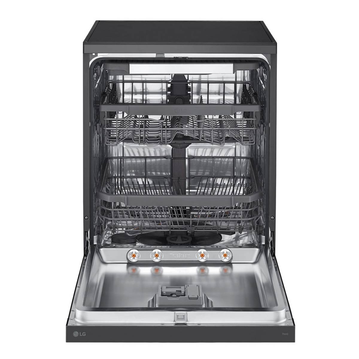 LG DF365FMS Quadwash Ελεύθερο Πλυντήριο Πιάτων, Ματ Μαύρο | Lg| Image 2