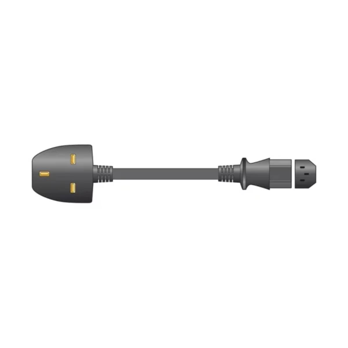 MERCURY Καλώδιο Τροφοδοσίας UK σε ΙΕC C13, 3m