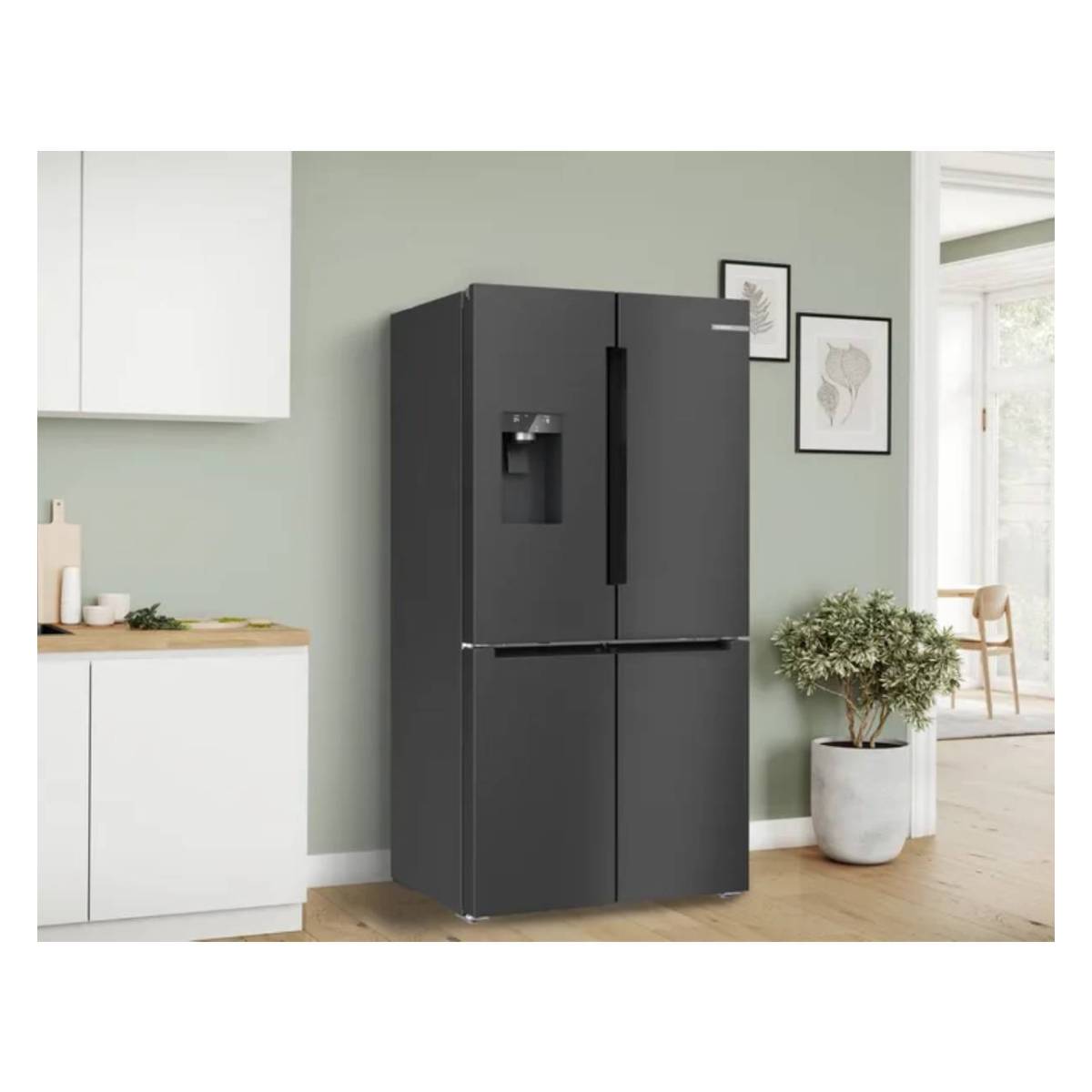 BOSCH KFI96AXEA Ψυγείο Τετράπορτο Με Δοχείο Νερού, Μαύρο Inox | Bosch| Image 2