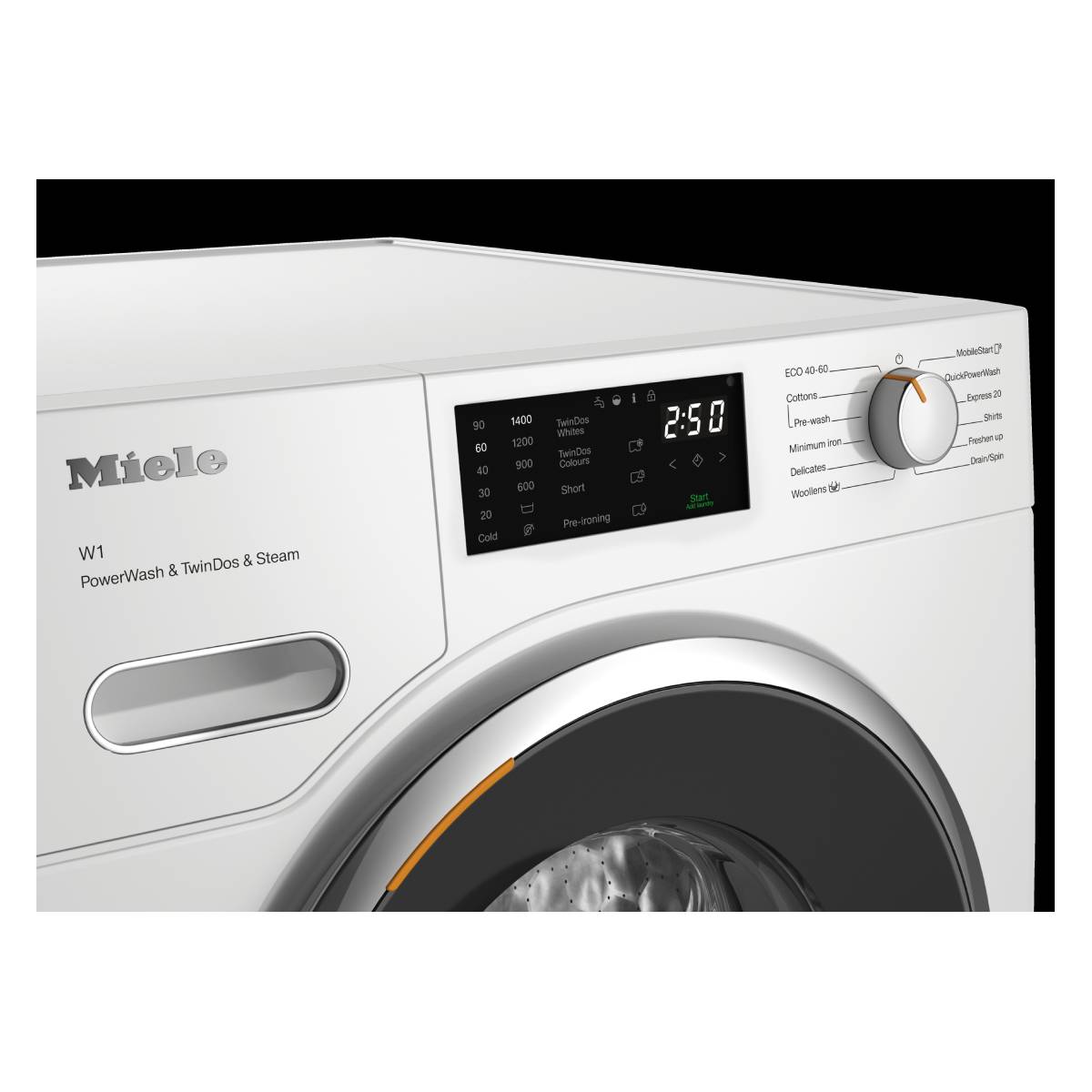 MIELE WWG880WCS Πλυντήριο Ρούχων Με Ατμό 9 kg, Άσπρο | Miele| Image 2