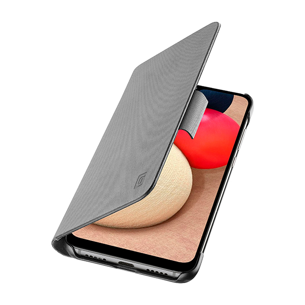 CELLULAR LINE Θήκη Βιβλίο για Samsung Galaxy Α02s Smartphone, Μαύρο