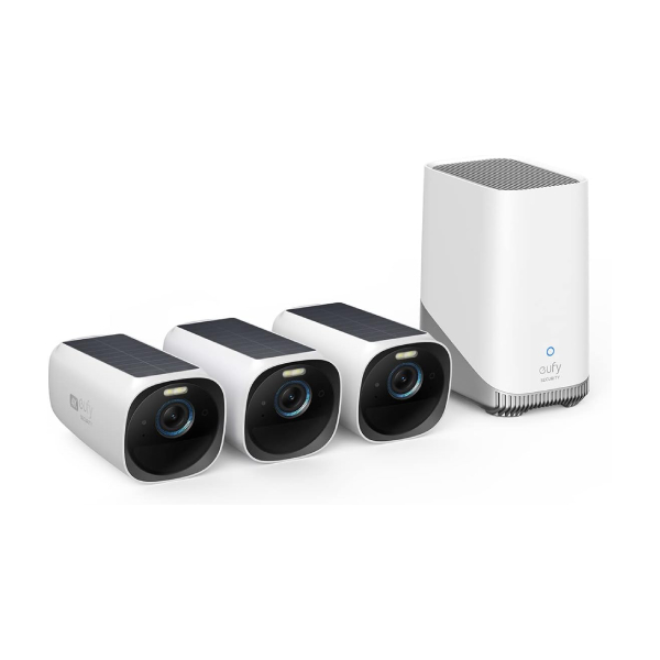 ANKER S330 Eufy (EUFYCAM 3) Ασύρματη Smart Κάμερα Εξωτερικού Χώρου, Σετ Από 3 Κάμερες Με Μπαταρία