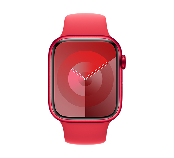 Image of suggested product: APPLE Smartwatch Series 9 GPS + Cellular 45 mm, Red Aluminium με Red Sport Band Λουράκι