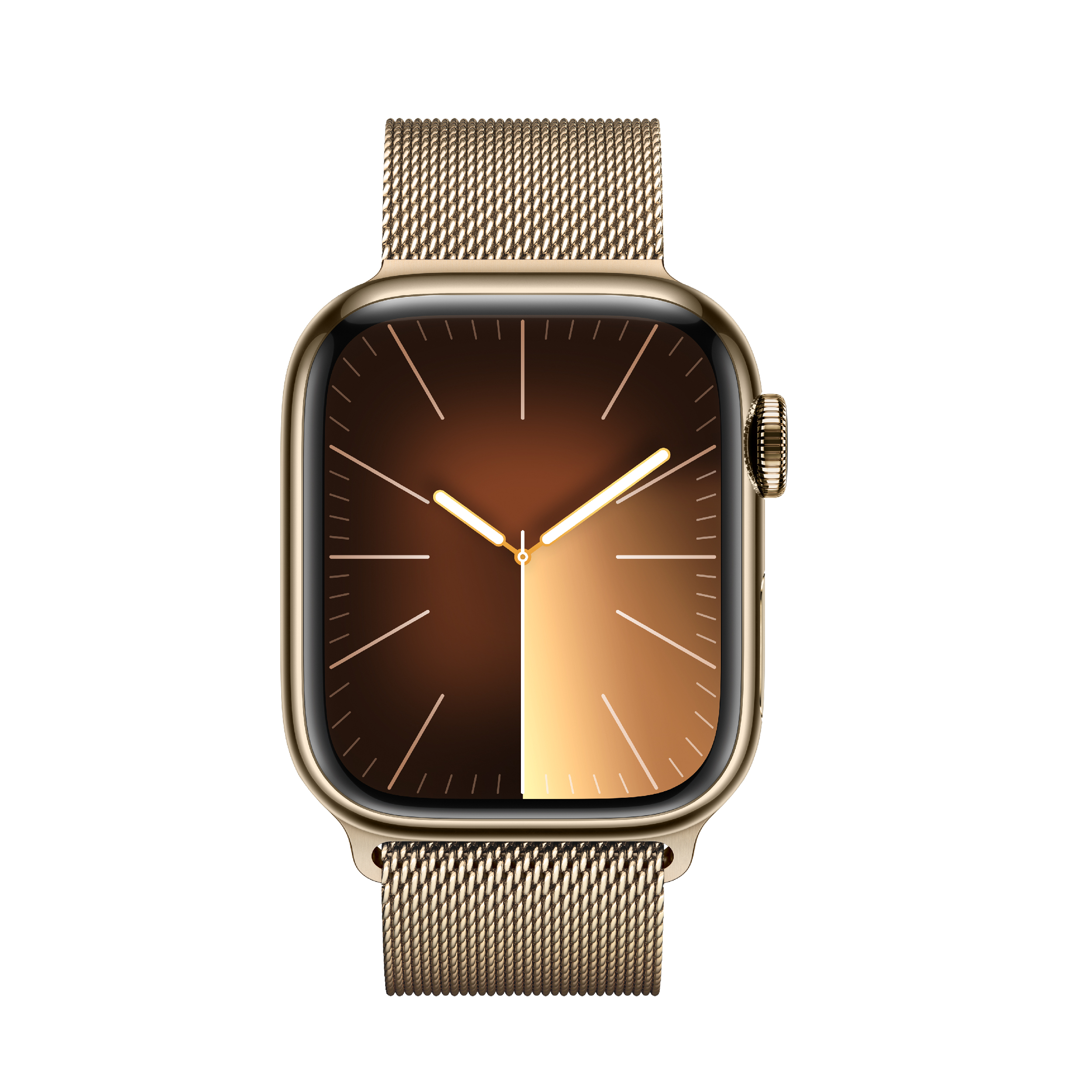 Image of suggested product: APPLE Smartwatch Series 9 GPS + Cellular 45 mm, Gold Stainless Steel με Gold Milanese Loop Λουράκι