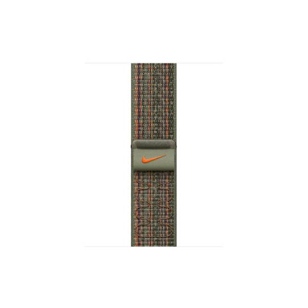APPLE MTL33ZM/A Nike Sport Loop Λουράκι για Apple Watch, Sequoia/Πορτοκαλί