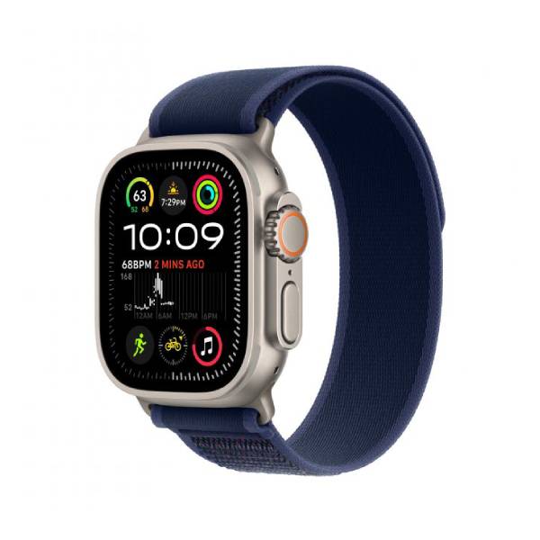 APPLE Smartwatch Ultra 2 GPS + Cellular 49mm, Φυσικό Titanium με Blue Trail Λουράκι Loop - M/L | Apple| Image 2