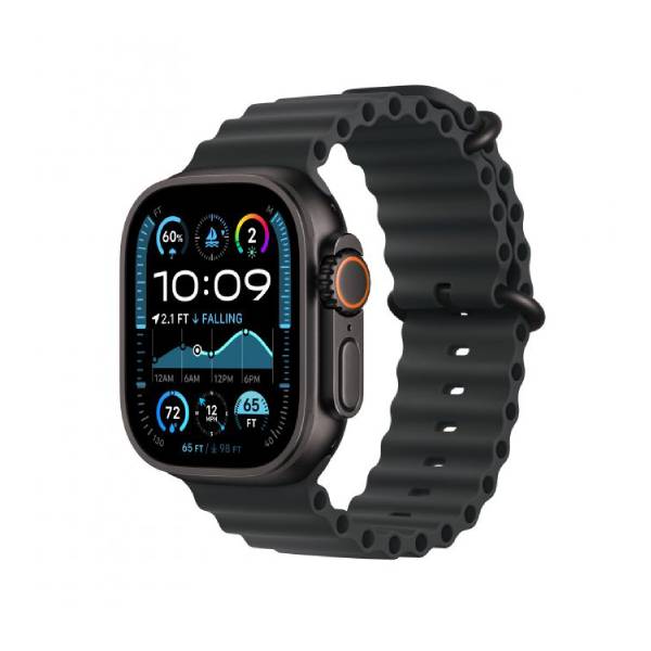 APPLE Smartwatch Ultra 2 GPS + Cellular 49mm, Μαύρο Titanium με Μαύρο Ocean Λουράκι | Apple| Image 2