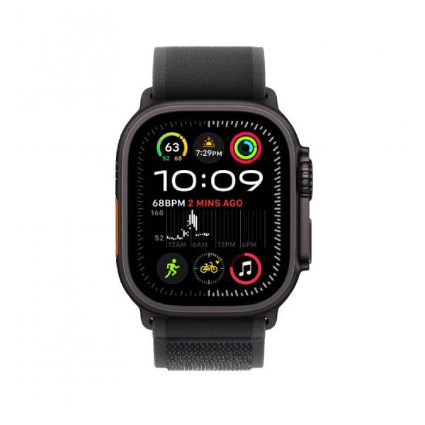 Image of suggested product: APPLE Smartwatch Ultra 2 GPS + Cellular 49mm, Μαύρο Titanium με Μαύρο Trail Loop - Small/Medium