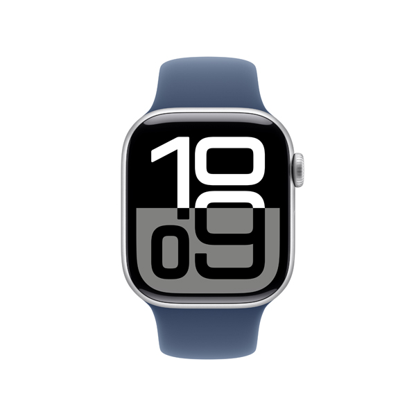 Image of suggested product: APPLE Smartwatch Series 10 GPS + Cellular 42mm, Ασημί Aluminium με Denim Sport Λουράκι, S/M