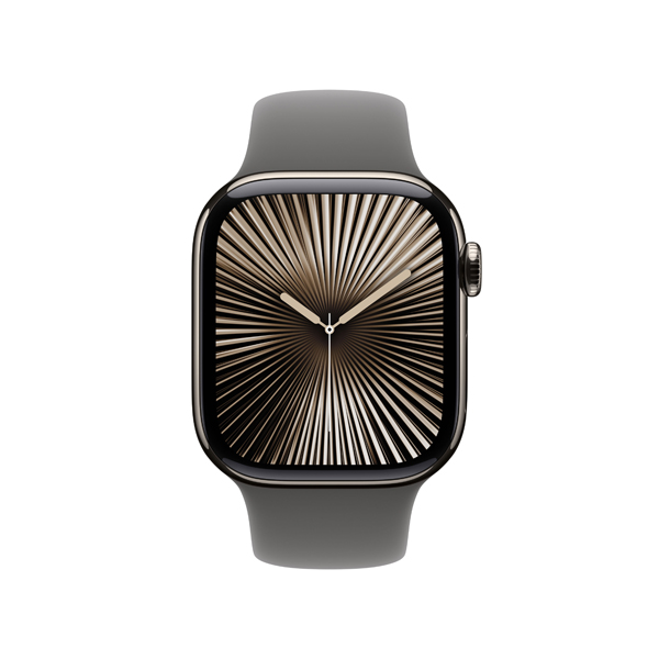 Image of suggested product: APPLE Smartwatch Series 10 GPS + Cellular 42mm, Natural Titanium με Stone Grey Sport Λουράκι, S/M