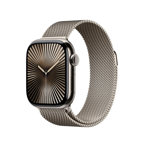 APPLE Smartwatch Series 10 GPS + Cellular 46mm, Natural Titanium with Natural Milanese Loop, M/L | Apple| Image 2