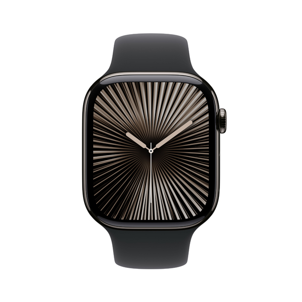 Image of suggested product: APPLE Smartwatch Series 10 GPS + Cellular 46mm, Slate Titanium με Μαύρο Sport Λουράκι, S/M