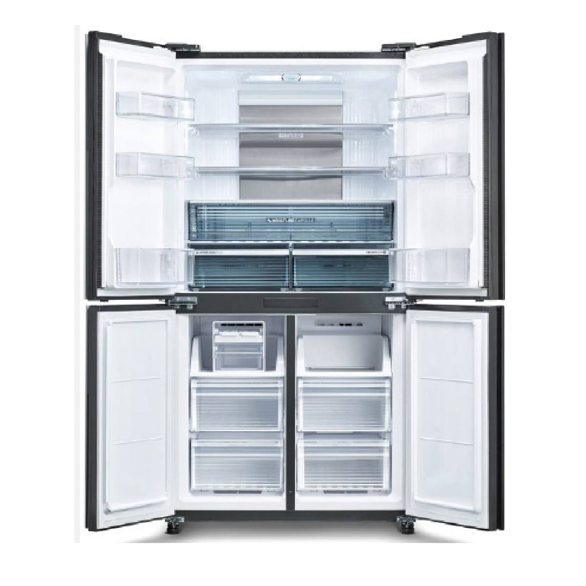 SHARP SJ-GP820C-BK Ψυγείο Τετράπορτο, Μαύρο Γυαλί | Sharp| Image 2