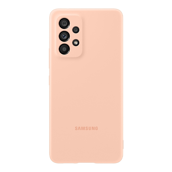 SAMSUNG Silicone Case for Samsung Galaxy A53 Smartphone, Pink