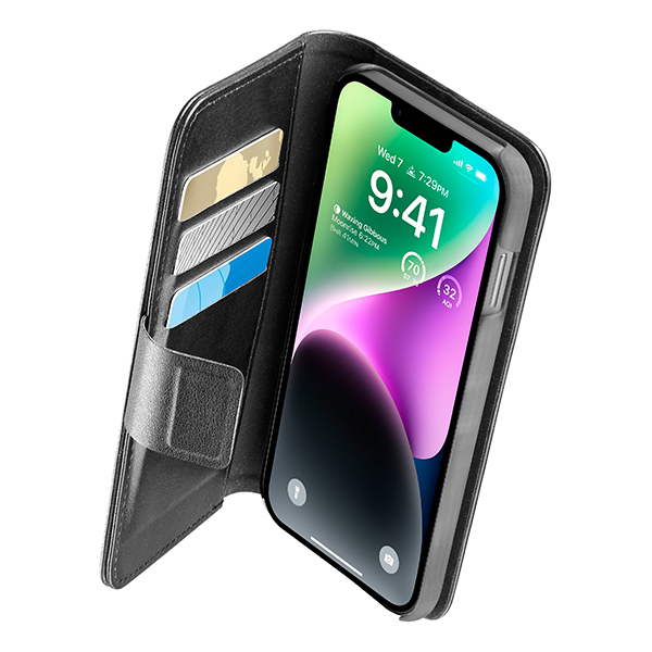CELLULAR LINE Θήκη σε Στυλ Βιβλιο για iPhone 14 Plus Smartphone, Μαύρο
