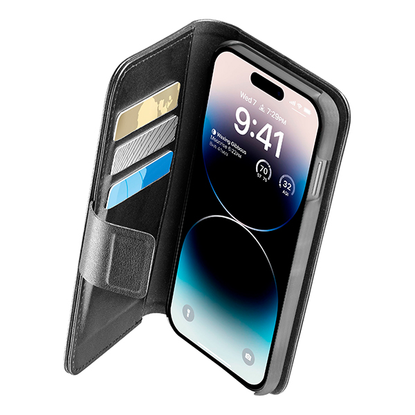 CELLULAR LINE Θήκη σε Στυλ Βιβλιο για iPhone 14 Pro Smartphone, Μαύρο