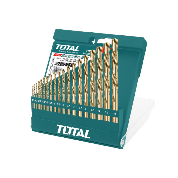 Image of suggested product: TOTAL TOT-TACSD0195 Set Metal Drill Bits 19pcs