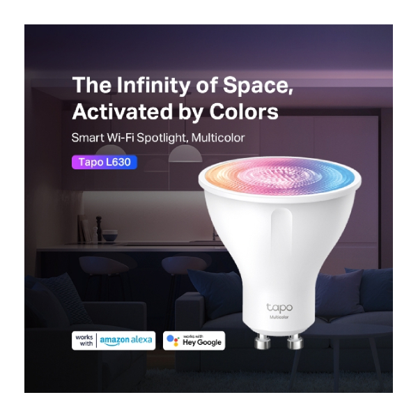 TP-LINK TAPO L630 Smart Wi-Fi Λάμπα Spotlight, Πολύχρωμο | Tp-link| Image 2