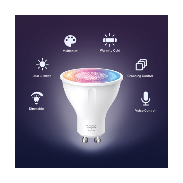 TP-LINK TAPO L630 Smart Wi-Fi Λάμπα Spotlight, Πολύχρωμο | Tp-link| Image 4