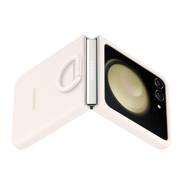 SAMSUNG PF731TUEGWW Silicone Θήκη για Samsung Flip 5, Cream