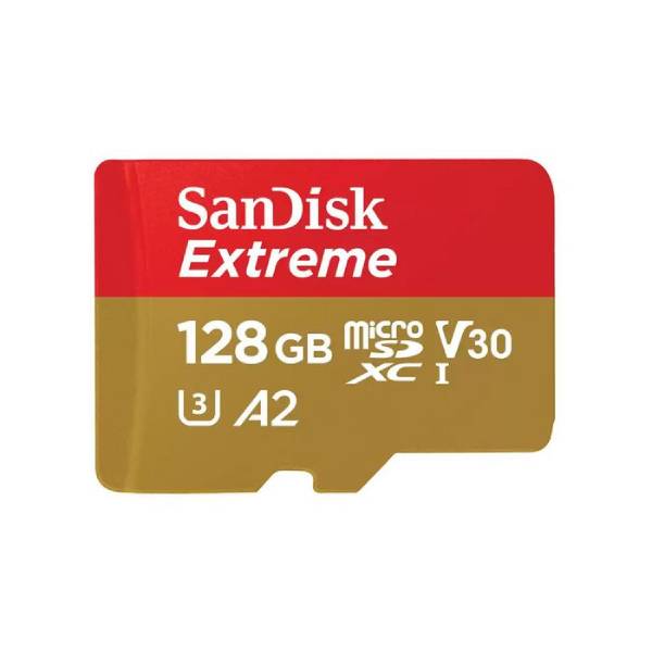 SANDISK Extreme MicroSDXC UHS-I Memory Card With Adapter, 128 GB