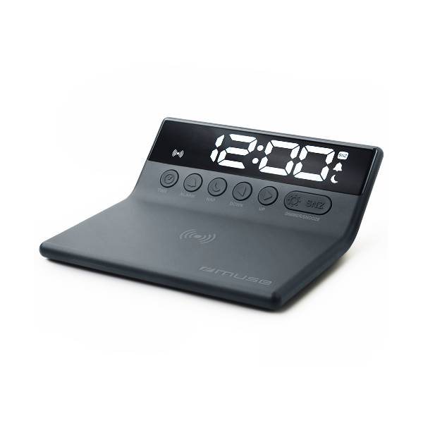 Image of suggested product: MUSE M-168 WI Ρολόι Ξυπνητήρι με Ασύρματη Φόρτιση, Μαύρο