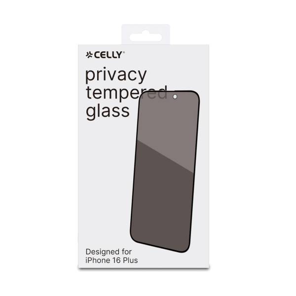 CELLY Προστατευτικό Γυαλί Οθόνης Απορρήτου για iPhone 16 Plus Smartphone