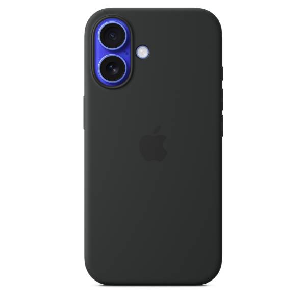 APPLE Θήκη Σιλικόνης Με MagSafe Για iPhone 16 Smartphone, Μαύρο