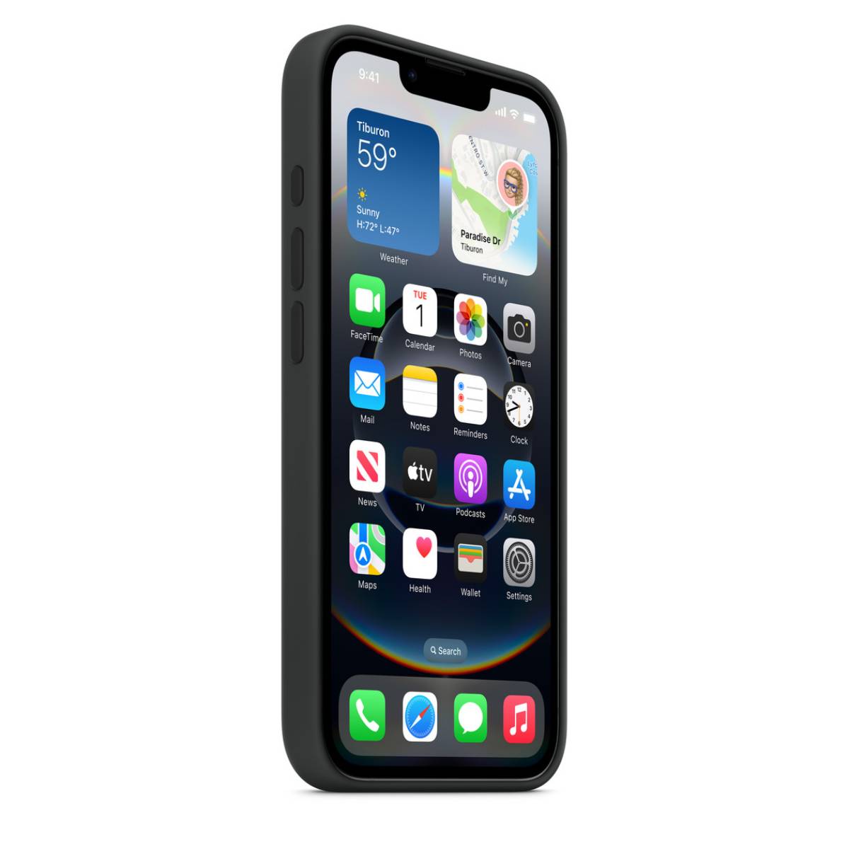 APPLE MD3N4ZM/A Θήκη Σιλικόνης για iPhone 16e Smartphone, Μαύρο | Apple| Image 3