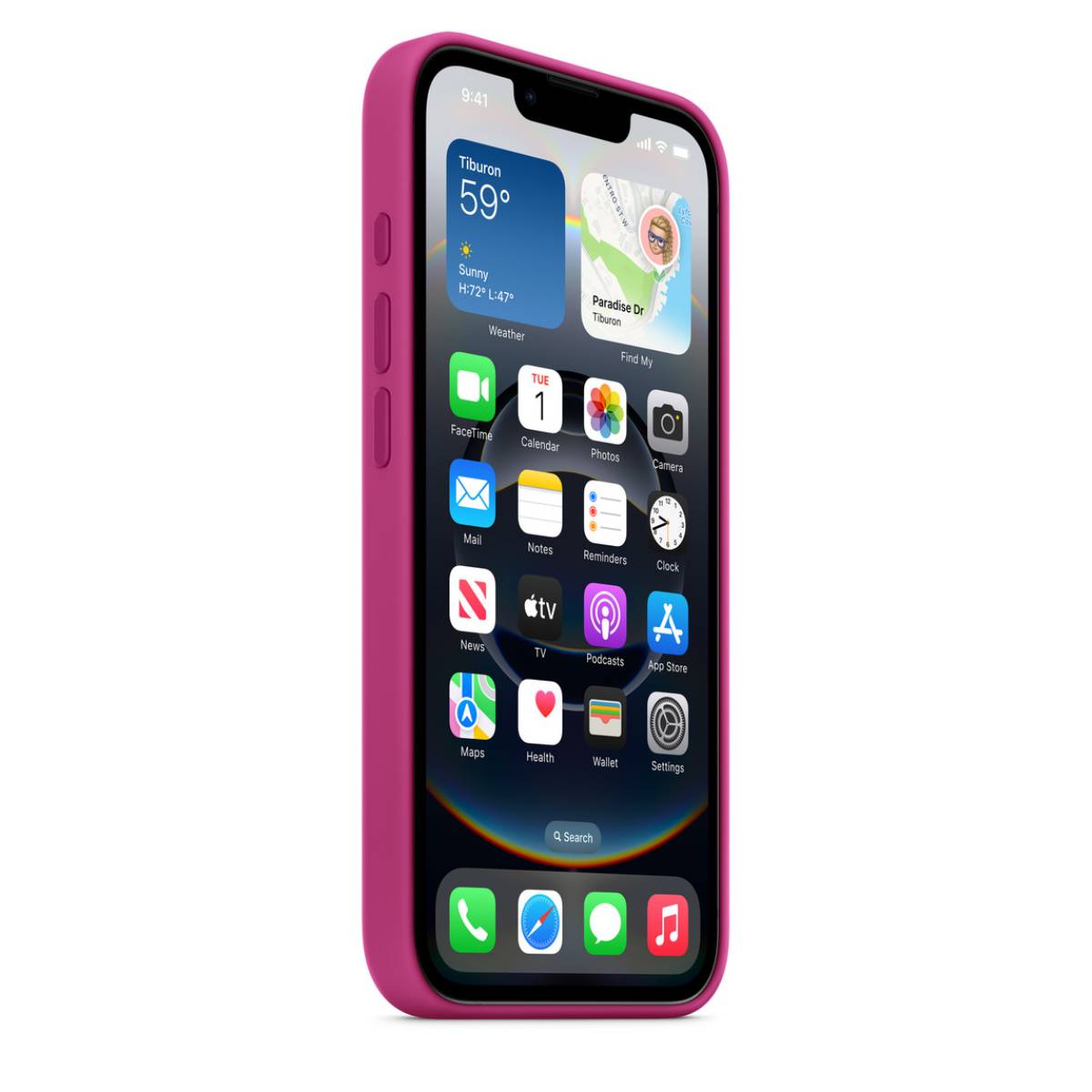 APPLE MD3W4ZM/A Θήκη Σιλικόνης για iPhone 16e Smartphone, Φούξια | Apple| Image 3