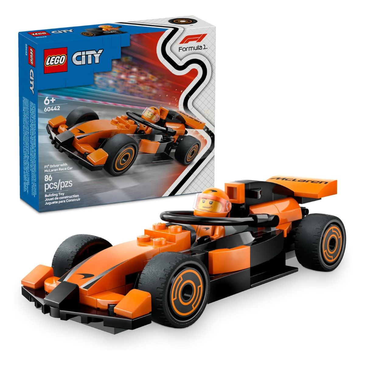 LEGO® City: F1® Οδηγός με Αυτοκίνητο Ταχύτητας McLaren