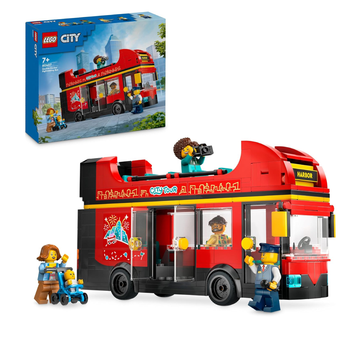 LEGO® City Great Vehicles: Red Double-Decker Sightseeing Λεωφορείο