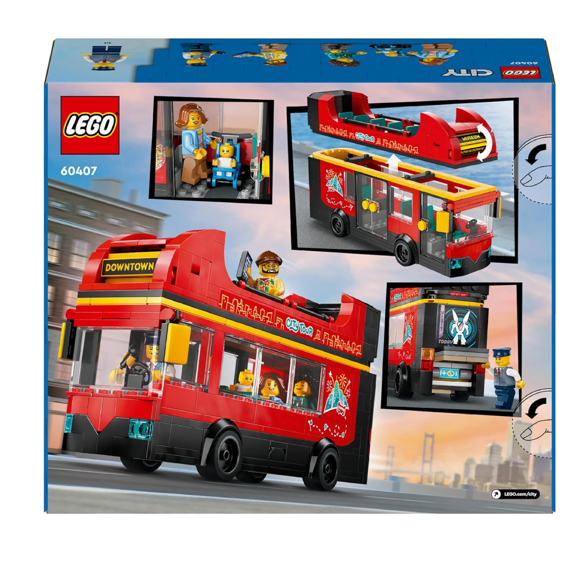 LEGO® City Great Vehicles: Red Double-Decker Sightseeing Λεωφορείο | Lego| Image 3
