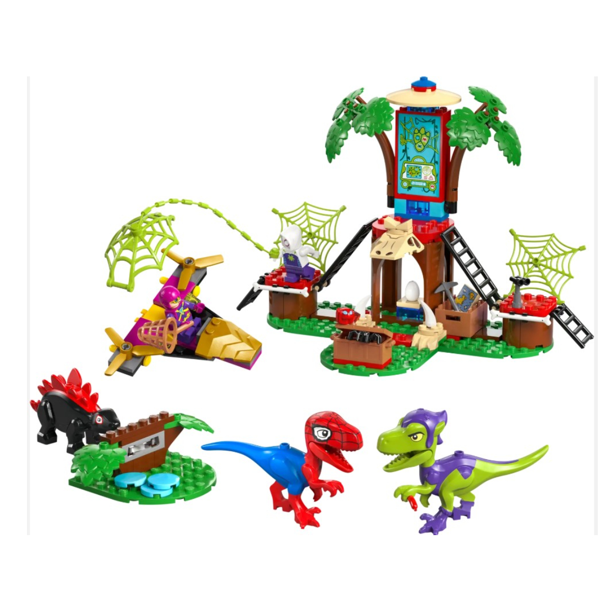 LEGO® Marvel: Spidey And His Amazing Friends - Spidey and Gobby’s Raptor Battle at Tree House HQ | Lego| Image 2