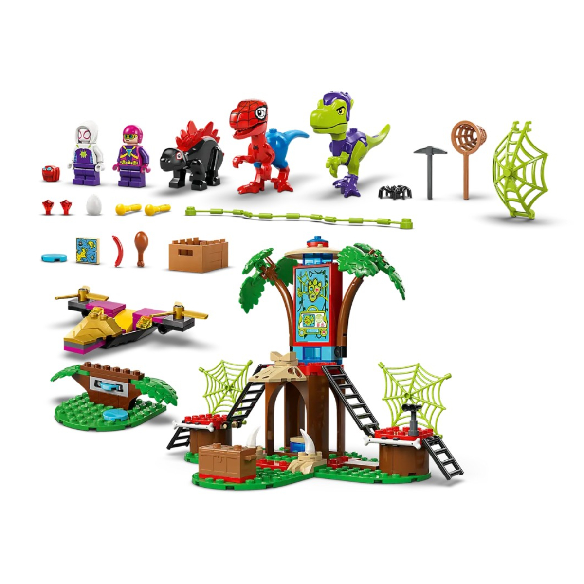 LEGO® Marvel: Spidey And His Amazing Friends - Spidey and Gobby’s Raptor Battle at Tree House HQ | Lego| Image 3