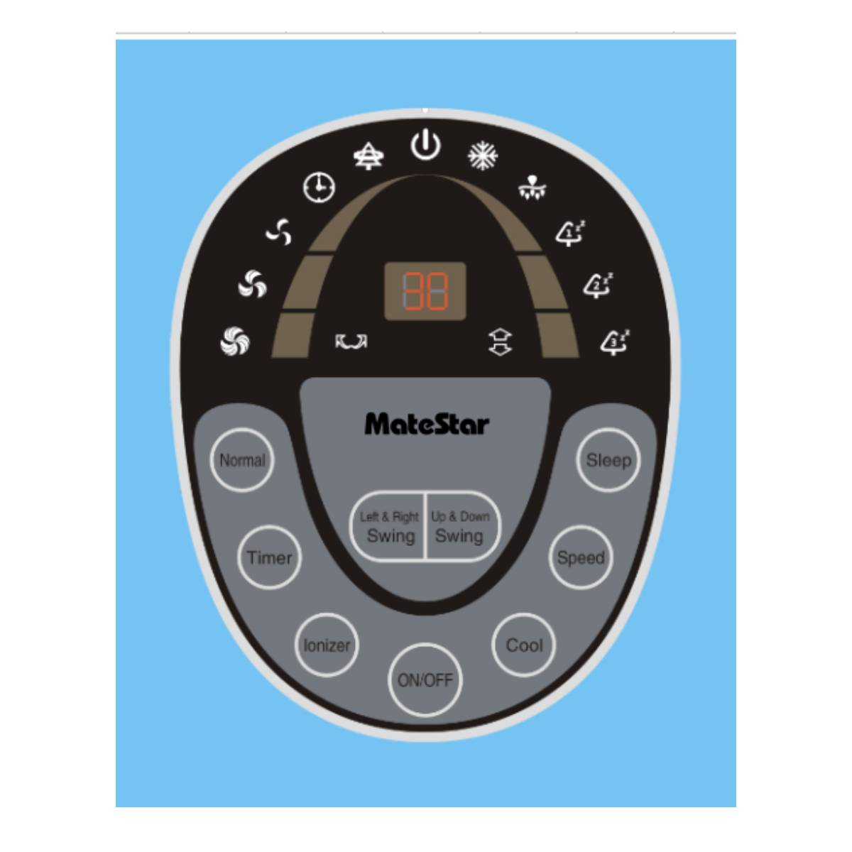 MATESTAR MAT-17A Ανεμιστήρας Air Cooler, 200 Watt | Matestar| Image 2