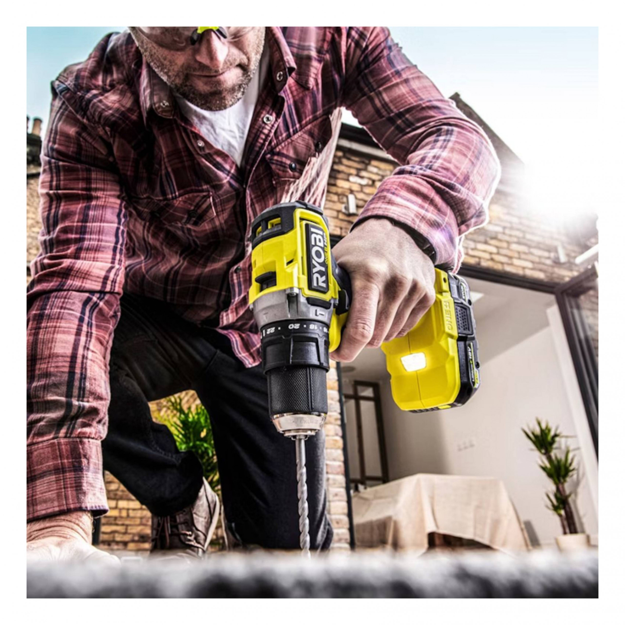 RYOBI RPD18C-220S Κρουστικό Δραπανοκατσάβιδο Μπαταρίας 18V, 2x2 Ah | Ryobi| Image 3