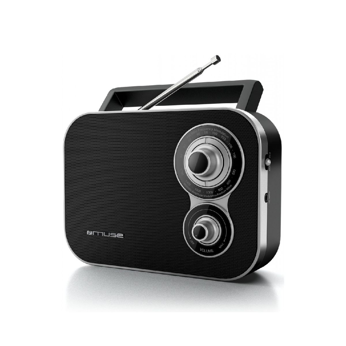 MUSE M-051 R Φορητό Ραδιόφωνο, Μαύρο