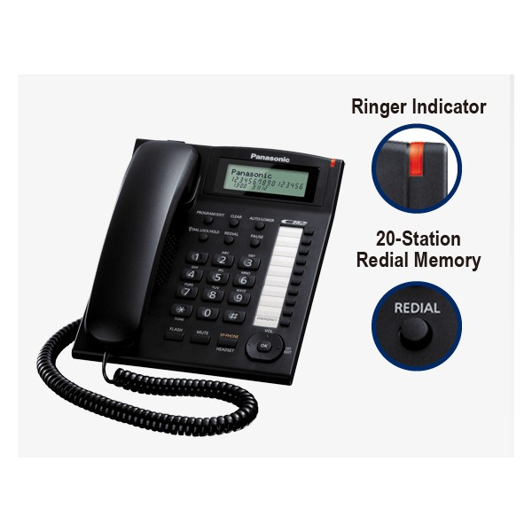 PANASONIC KX-TS880EXB Premium Σταθερό Τηλέφωνο, Μαύρο | Panasonic| Image 2