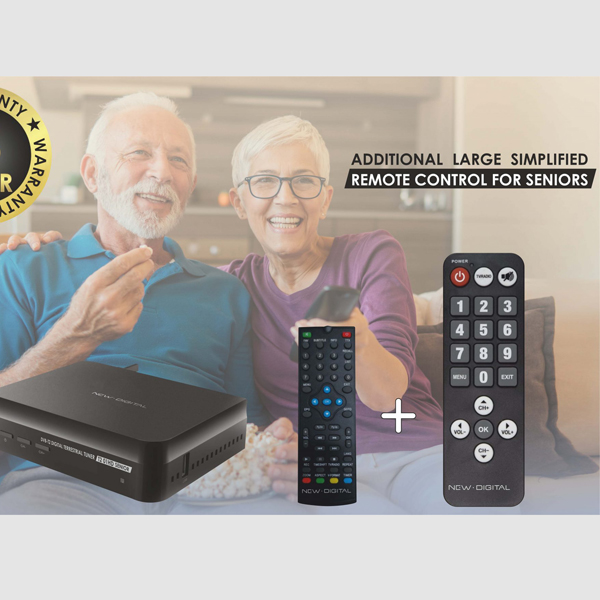 NEW DIGITAL T2 265 HD Senior DVB-T2 Συντονιστής Τηλεόρασης | Other| Image 2