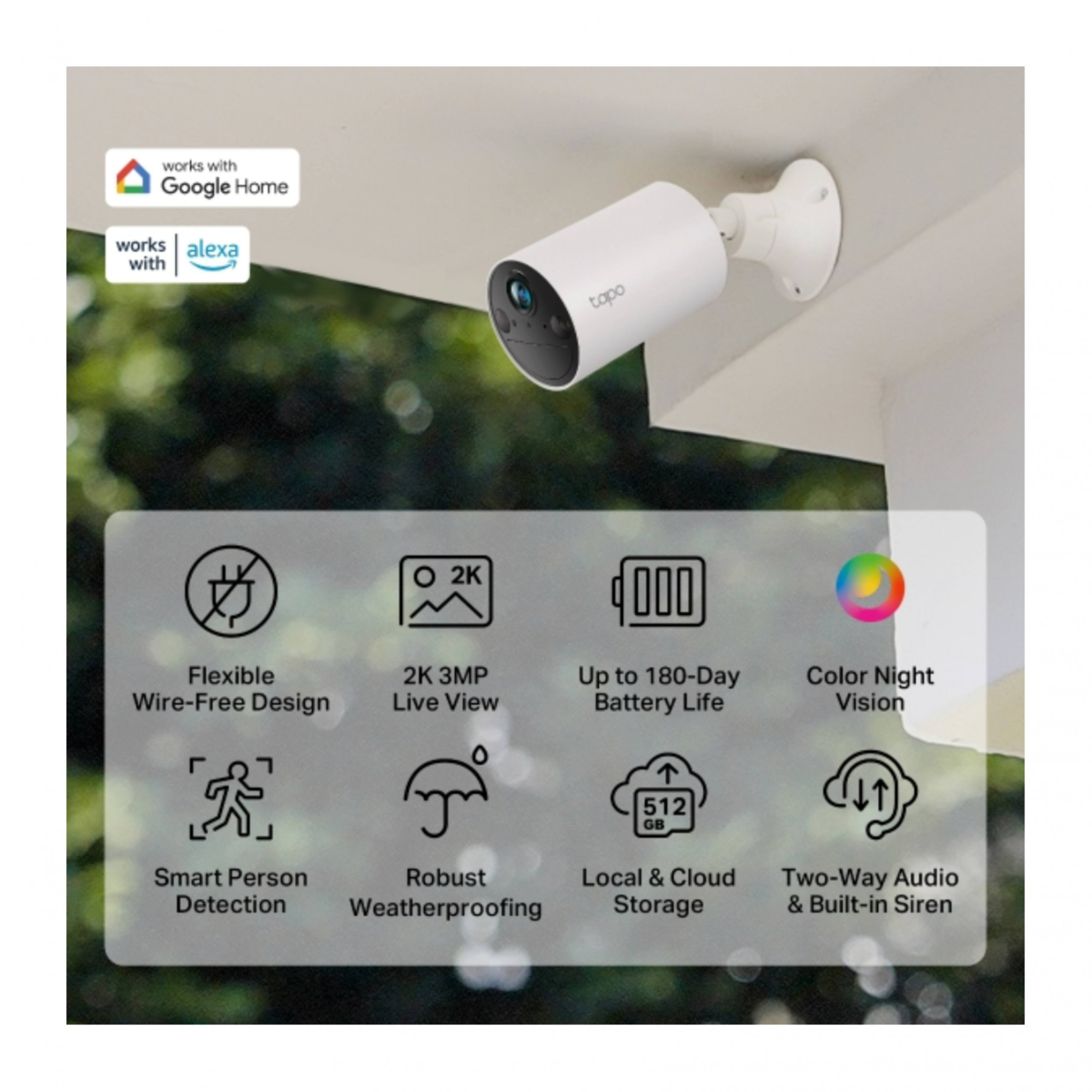 TP-LINK TAPO C410 Smart WiFi Κάμερα Εξωτερικού Χώρου με Μπαταρία | Tp-link| Image 5