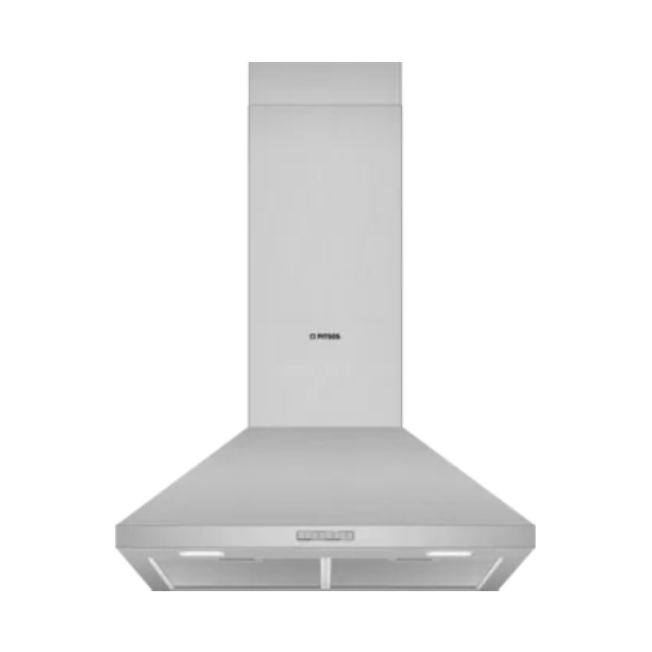 PITSOS PTP6D65G Aπορροφητήρας Τζάκι, Ασημί