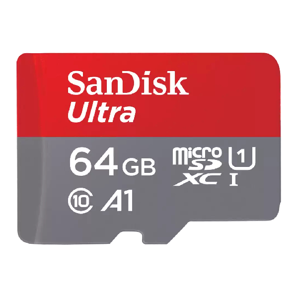 Image of suggested product: SANDISK Ultra MicroSD Memory Card 64 GB with SD Adapter