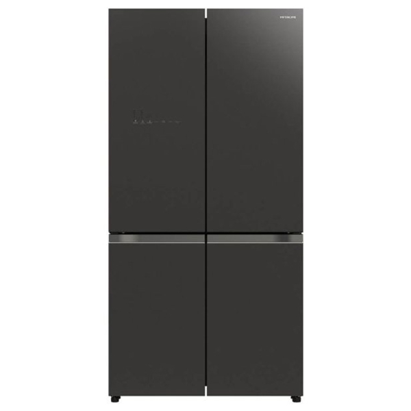 HITACHI RWB640VRU0-1GMG Ψυγείο Τετράπορτο, Γκρίζο Γυαλί