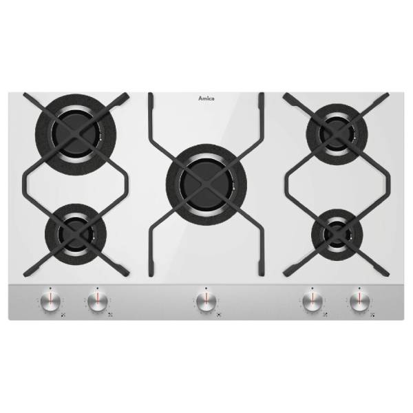 Image of suggested product: AMICA PGINGP5.0ZPZAW Gas Hob with Glass, White