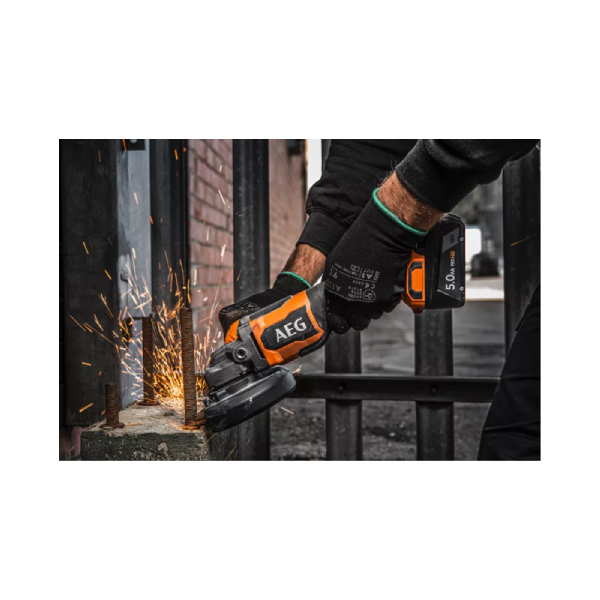 AEG BEWS18-115BLPX2-502TB Cordless Angle Grinder 18V, 2X5.0 Ah | Aeg| Image 2