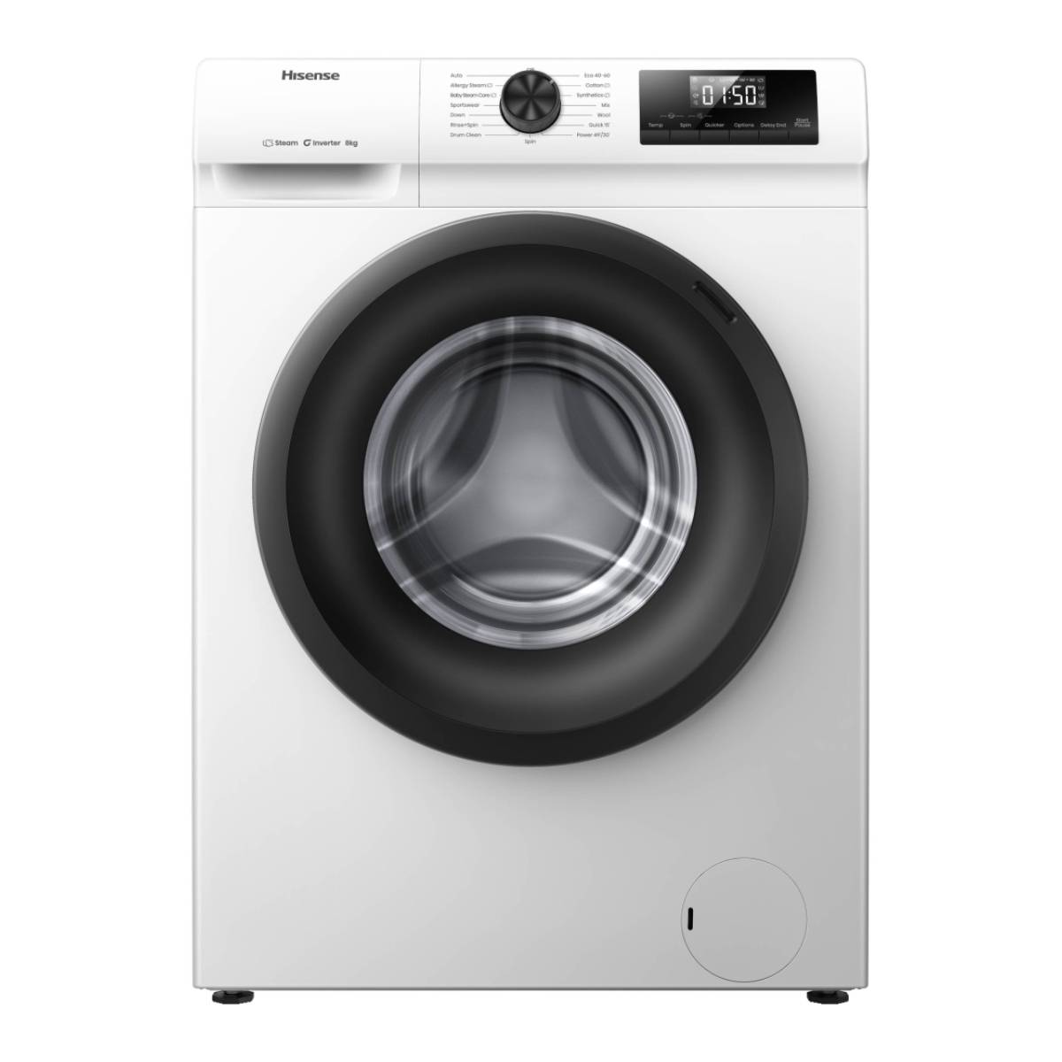 Image of suggested product: HISENSE WF1Q8041BW Πλυντήριο Ρούχων 8 kg με Ατμό, Άσπρο