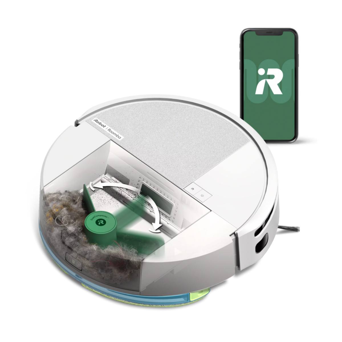 iROBOT L121240 Roomba Combo 205 Ρομποτική Σκούπα- Σφουγγαρίστρα, Άσπρο | Irobot| Image 2